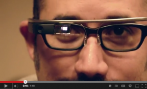 Robert Hernandez demonstrates Google Glass.  See below for our video.