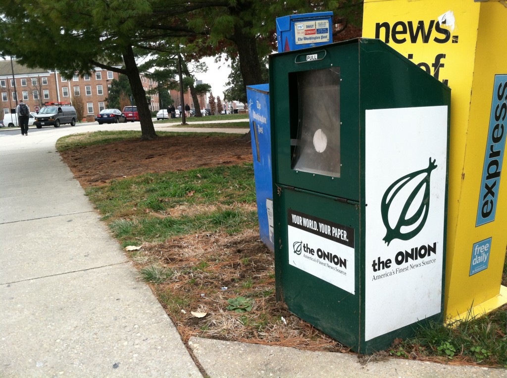 The Onion ceases its print operation this month and goes to an online-only format.