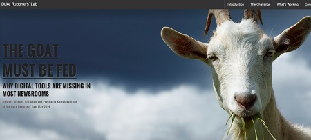 "The Goat Must Be Fed" report on newsrooms using digital tools