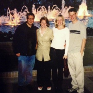 Interns from the 2003 Washington Center for Politics and Journalism program. Pictured: Andy Netzel, Kelly Grant, Lisa Rossi and Greg Bluestein.