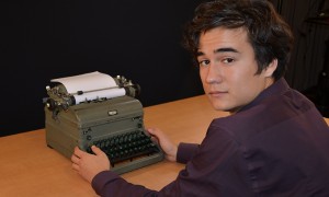Cory Blair and typewriter