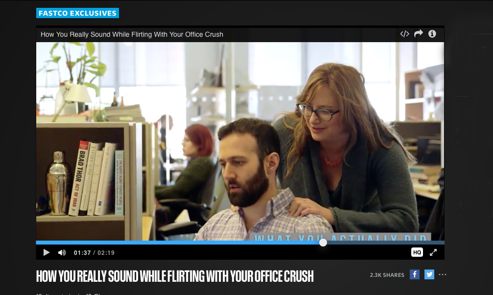Fast Company's office crush video.